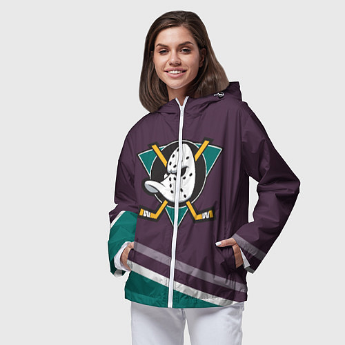 Женская ветровка Anaheim Ducks Selanne / 3D-Белый – фото 3
