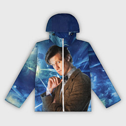 Ветровка с капюшоном женская 11th Doctor Who, цвет: 3D-белый