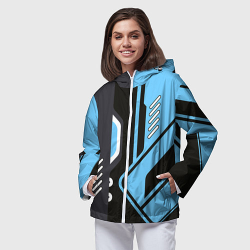 Женская ветровка CS:GO Vulcan / 3D-Белый – фото 3