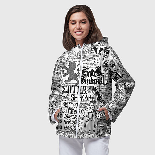 Женская ветровка Enter Shikari: Words / 3D-Белый – фото 3