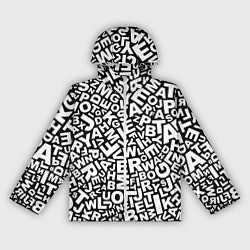 Женская ветровка Английский алфавит