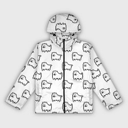 Ветровка с капюшоном женская Undertale Annoying dog white, цвет: 3D-черный