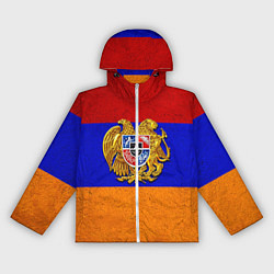 Ветровка с капюшоном женская Армения, цвет: 3D-белый