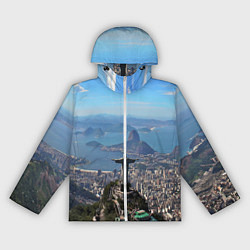 Ветровка с капюшоном женская Рио-де-Жанейро, цвет: 3D-белый