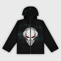 Ветровка с капюшоном женская Пиратская станция, цвет: 3D-черный