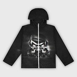 Ветровка с капюшоном женская Pirate Station: Dark Side, цвет: 3D-белый