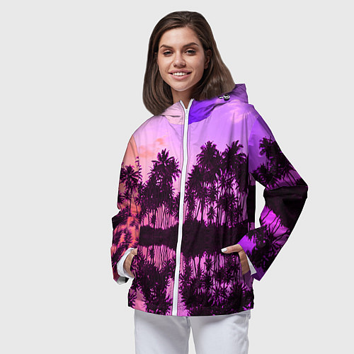 Женская ветровка Hawaii dream / 3D-Белый – фото 3